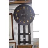 AN EARLY 20TH CENTURY 'MISSION STYLE' Newhaven Clock Co wall clock