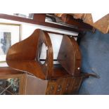 A GEORGE III MAHOGANY CORNER WASHSTAND