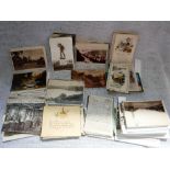 A COLLECTION OF VARIOUS VICTORIAN AND LATER POSTCARDS including birthday greetings cards (1 box)