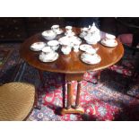 A VICTORIAN WALNUT SUTHERLAND TABLE