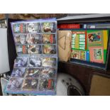 A COLLECTION OF DOCTOR WHO BBC SERIES TRADING CARDS and a collection of GB and world stamps