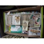 A COLLECTION OF PLAYER'S CIGARETTE CARDS and albums of PG Tips and other picture cards (1 box)