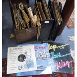 A COLLECTION OF VARIOUS LP RECORDS and other records including 78's