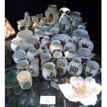 A COLLECTION OF CRESTED CHINA