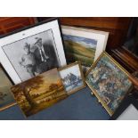 A COLLECTION OF OIL PAINTINGS AND PRINTS