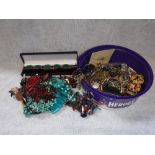 A LARGE COLLECTION OF COSTUME JEWELLERY