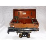 A LATE 19TH/EARLY 20TH CENTURY LACQUERED BRASS SURVEYOR'S LEVEL by A. G. Thornton, Ltd,