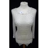 A 1920'S CROCHETED CHEMISE TOP