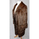 A VINTAGE MINK FUR COAT, circa 1950