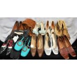 A COLLECTION OF LADIES VINTAGE SHOES, circa 1960 and 70