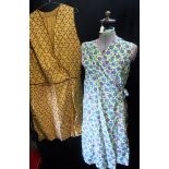 VINTAGE: TWO VINTAGE HOUSEWIFE COATS, circa 1940's