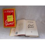 J K ROWLING: 'The Casual Vacancy', pub Little, Brown, 2012, signed to the title page and another