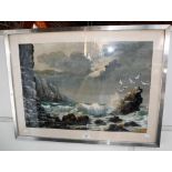 DOUGLAS H CHAFFEY: 'A Composite Painting based on Windspit, Dorset', signed and dated '77, oil on