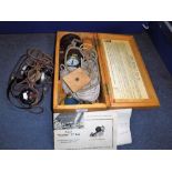 A WALKERS 'EXCELSIOR' IV LOG in original fitted box and two vintage pairs of headphone
