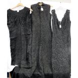 LIBERTY: A VINTAGE BLACK COCKTAIL DRESS and two other vintage black lace dresses (3)