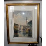 ALFRED HARFORD, 1848-1915: A Venetian scene, watercolour, signed and dated 1905