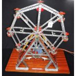 MECCANO; A VINTAGE 'BIG WHEEL' or Ferris Wheel, constructed with Meccano Circa 1960s made for a shop