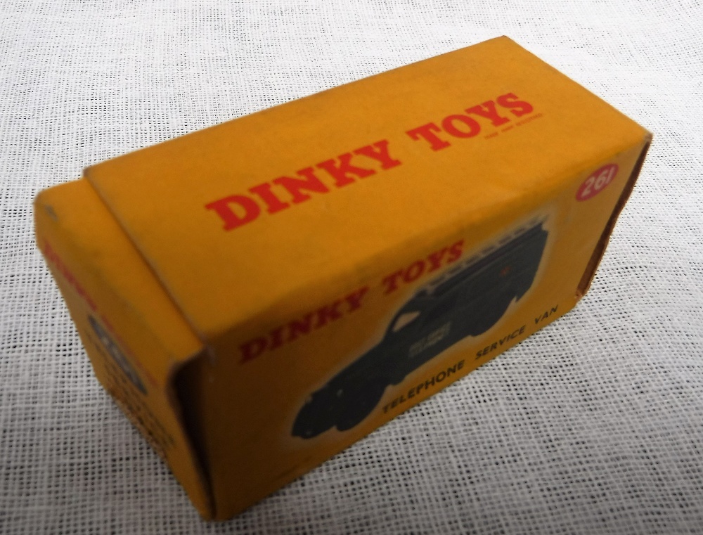 DINKY TOYS; A TELEPHONE SERVICE VAN (No 261) boxed With tape on, A Corgi Vanwall "Formula 1 Grand - Image 3 of 5