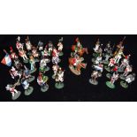 DELPRADO; A LARGE COLLECTION OF PAINTED METAL FOOT SOLDIERS, including 'Eagle bearer French old