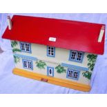 GEE BEE TOYS; A VINTAGE DOLLS HOUSE circa 1960s, with a fully furnished interior in the same style