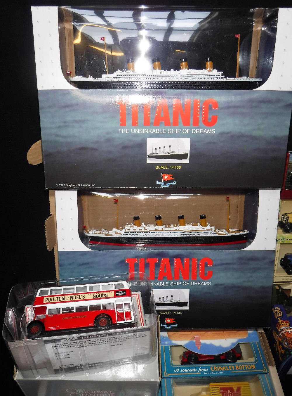 A COLLECTION OF 'DAYS-GONE' MODEL VEHICLES, two 'Claytown' models of the Titanic, A Corgi Tram, - Image 2 of 5