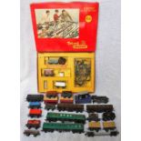 TRI-ANG RAILWAYS; AN ELECTRIC MODEL RAILWAY 'R3.R' part set and a collection of tin plate 00 gauge