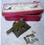 BRITAINS; AN 18" HOWITZER (No 2106) complete with ammunition circa 1930s Box with some staining