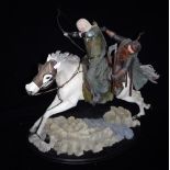 SIDESHOW WETA COLLECTIBLES; 'THE LORD OF THE RINGS' The Two Towers, a large Polystone statue of '