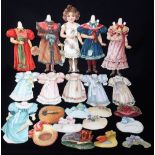 RAPHAEL TUCK & SONS LTD LONDON; A VICTORIAN COLLECTION OF PRINTED 'DRESSING UP' CARD FIGURES,