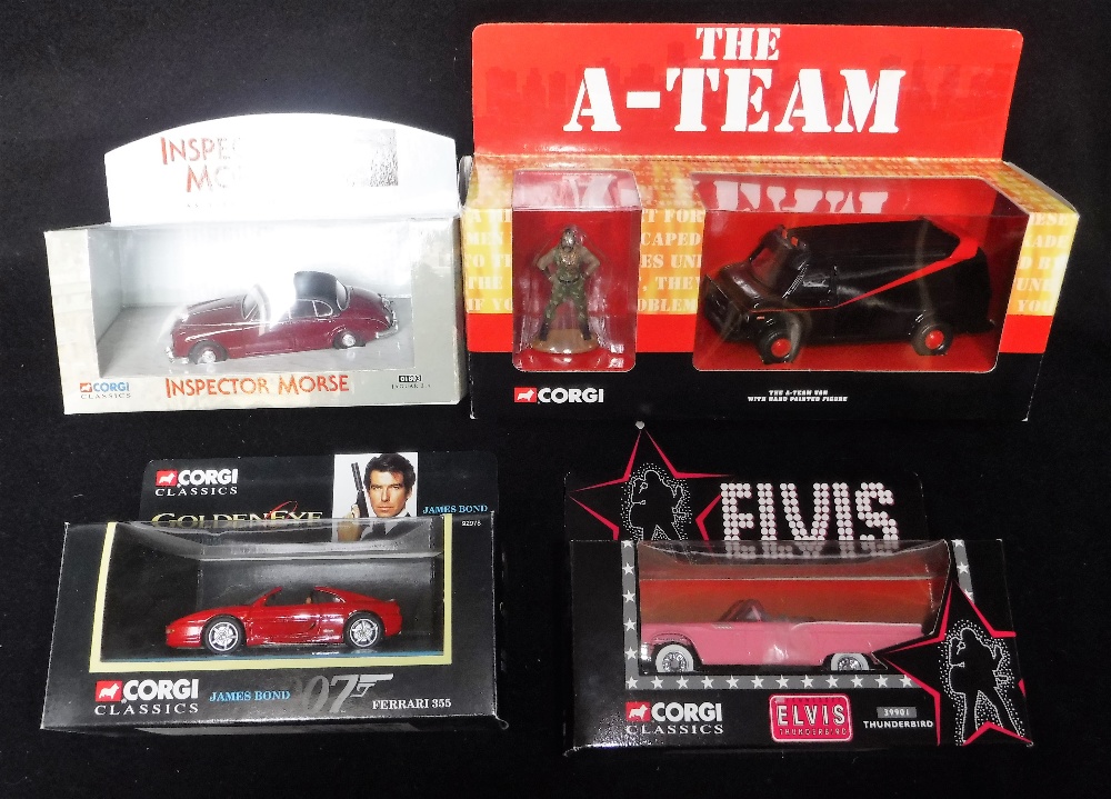 CORGI: 'THE 'A' TEAM VAN', James Bond 007 Ferrari 355, 'Back to the Future' Delorean Time machine - Image 2 of 3