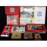 A COLLECTION OF VINTAGE GAMES to include 'I Spy', Ludo and 'Speedway' racing game