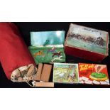 A CHAD VALLEY 'ESCALADO' GAME, boxed with painted metal horses, a 'Tell Me' quiz game, a set of