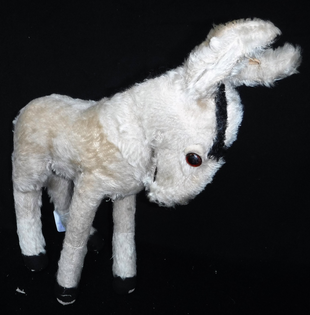 MERRYTHOUGHT; A VINTAGE PLUSH DONKEY and two 1950s/60s farmyard buildings - Image 4 of 4