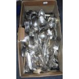 A QUANTITY OF PLATED AND SIMILAR CUTLERY