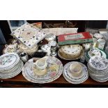 A COLLECTION OF VINTAGE CHINA TEAWARE including Homemaker