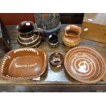 A COLLECTION OF EWENNY POTTERY and other similar items