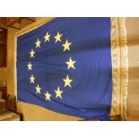 A LARGE EUROPEAN UNION FLAG