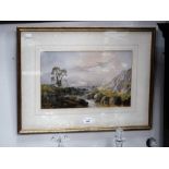 W B HENLEY: 'Above Dale Y Dillan', watercolour