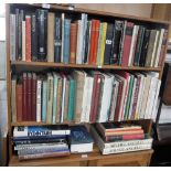 A COLLECTION OF BOOKS ON ART AND ART HISTORY (three shelves)