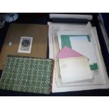 A COLLECTION OF VINTAGE ARTIST'S PAPERS including Bristol Board, handmade papers and block printed