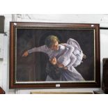 MARTIN LEIGHTON: 'Dancers', signed M J Leighton and dated '96, oil on canvas