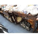 A 19TH CENTURY SIDE TABLE, a similar Pembroke table and a small drop-flap table (3)