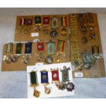 A COLLECTION OF 'ORDER OF THE BUFFALO' SILVER AND BASE METAL MEDALS or jewels including 'Services