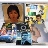 A QUANTITY OF LP AND 7" RECORDS including 'Cliff's Hit Album', 'Elvis for Everyone' and similar