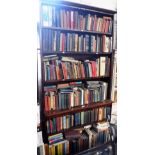 A LARGE COLLECTION OF BOOKS (contents of bookcase)