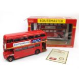 Boxed Sunstar 1:24 scale die cast model London Original Routemaster bus, 18cm high : For Further