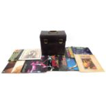 Case of US rock LP records including The Doors, Bonzo Dog Band, The Monkees etc : For Further