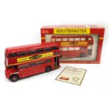 Boxed Sunstar 1:24 scale die cast model London Standard Routemaster bus, 18cm high : For Further