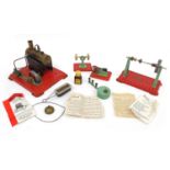 Group of Mamod steam engines and accessories, the largest 14cm high : For Further Condition