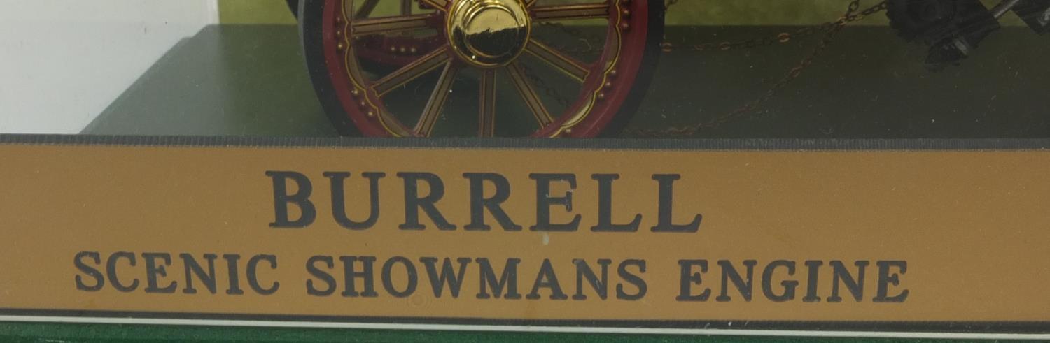 Midsummer die cast model Burrell Scenic Showmans engine, No.3896 housed under a Perspex case, 15cm - Image 2 of 4